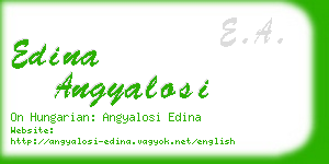 edina angyalosi business card